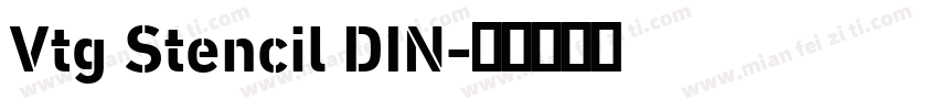 Vtg Stencil DIN字体转换